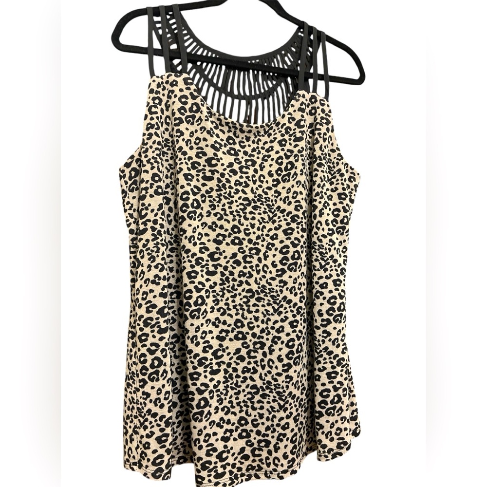 Maurices Women’s sleeveless Cheetah Print Tank Sz 1X